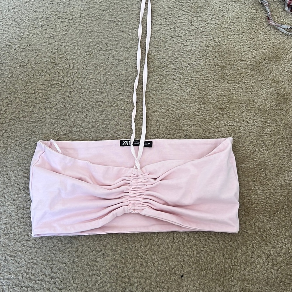 Zara Pink Crop Top